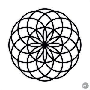 Sacred Geometry, Wooden Geometric Wall Art, Torus Wall Decor, Meditation Gift, Mandala Wall Art, Livingroom Gift, Kitchen Gift, Easy to Hang