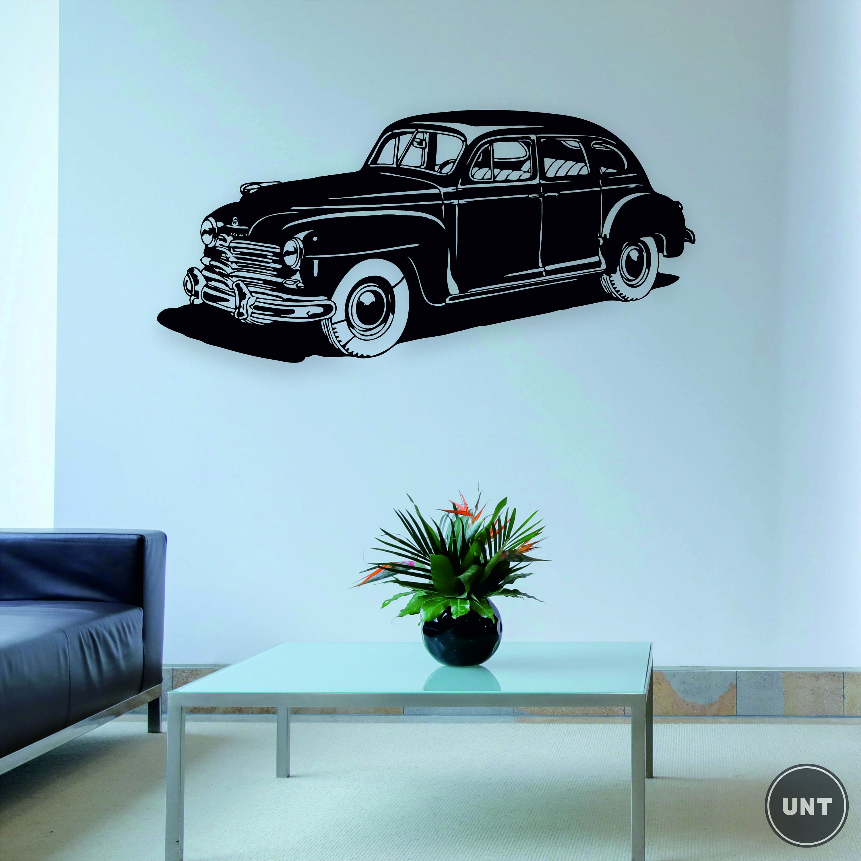 Classic Car Wall Art Old Car Garage Wall Art Wooden Car Etsy