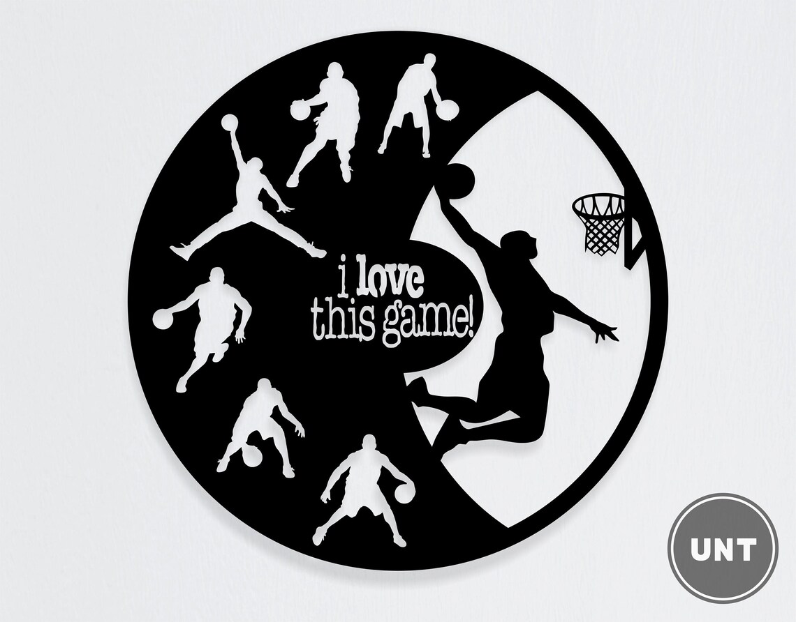 Basketball Wall Decor Basketball Player Wall Art Etsy