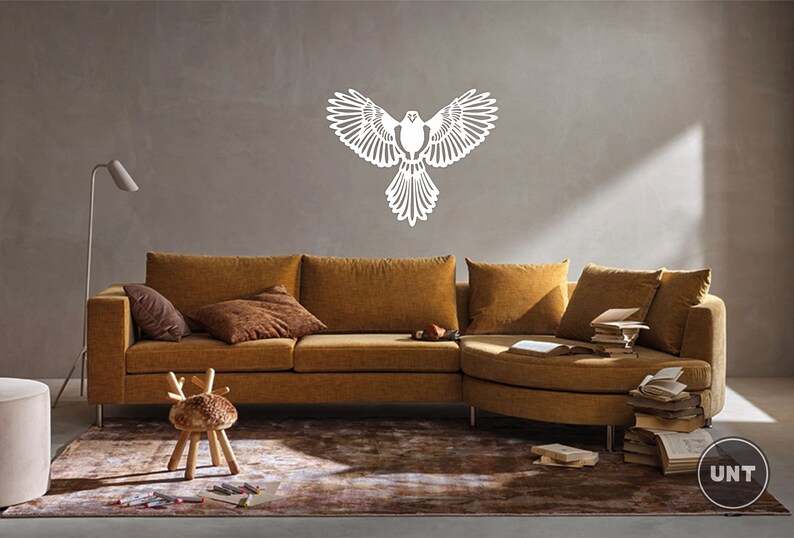 Falcon Wall Decor Wooden Hawk Wall Decoration Wall Art Etsy