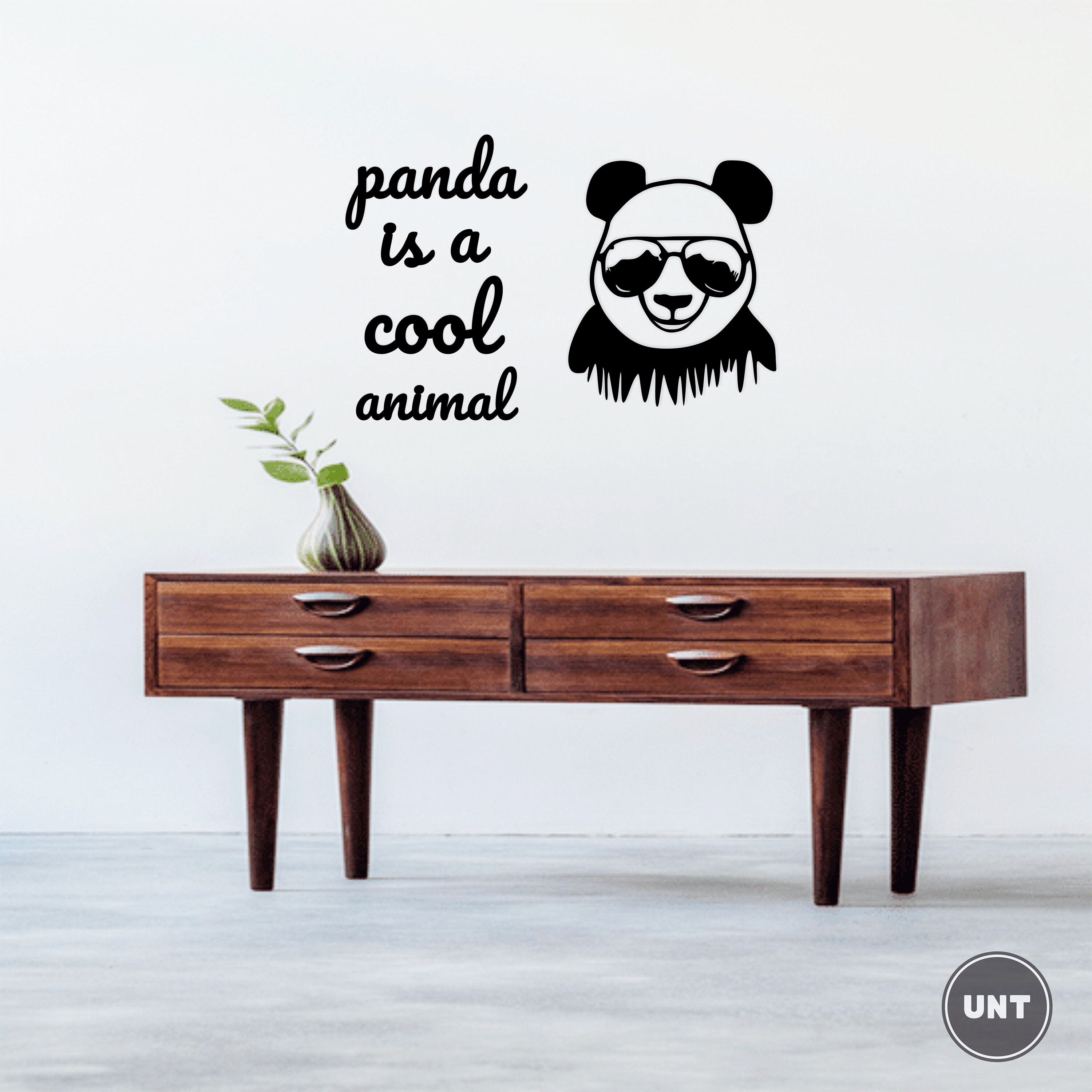 Panda-Wand-Dekor Panda-Liebhaber-Geschenk | Etsy