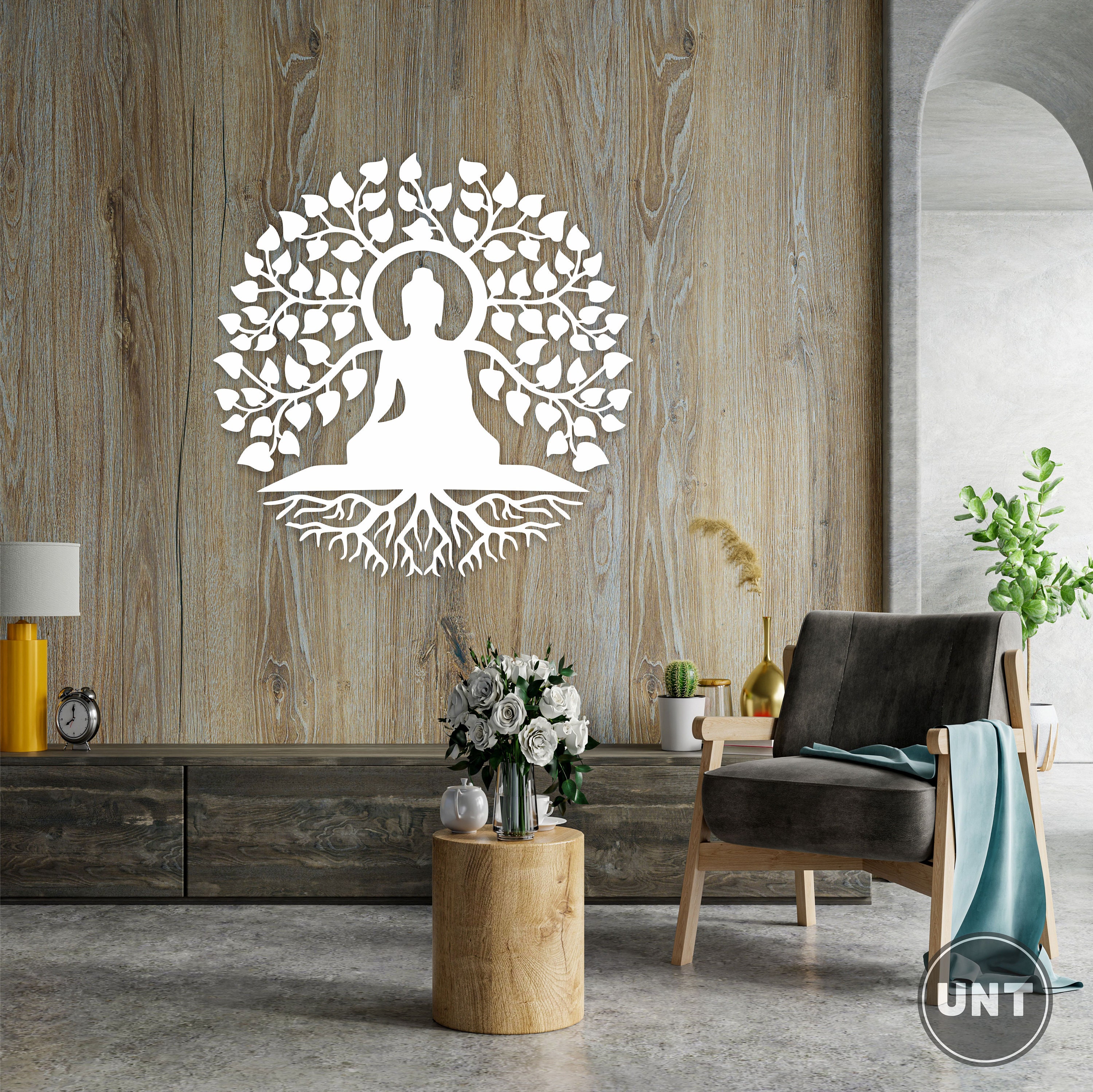 Chakra Symbols Mandala Wooden Wall Art: Yoga Room Decor - Etsy
