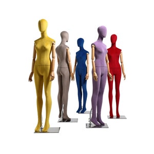 Clearance Sale Luxury Female Velvet Full Body Display Mannequin