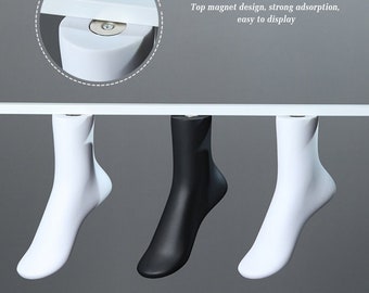 1Pair Hard Plastic Adult Feet Mannequin Foot Model Tools for Shoes Socks Display 