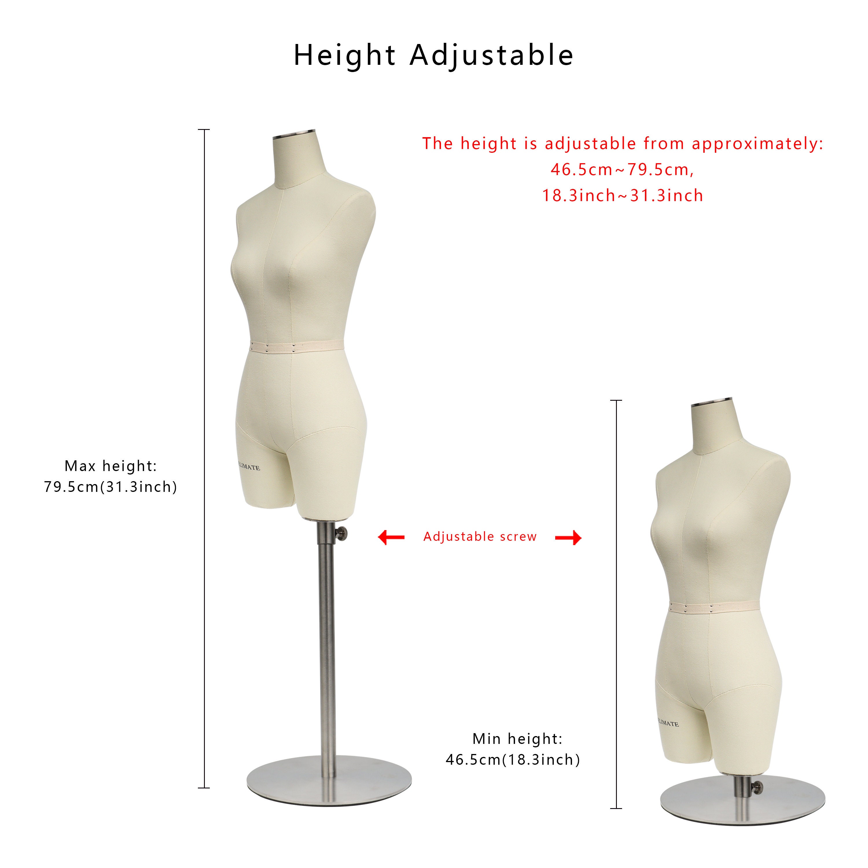 Half Scale Dress Form for Sewing Size 4 Mini Tailor Female Etsy