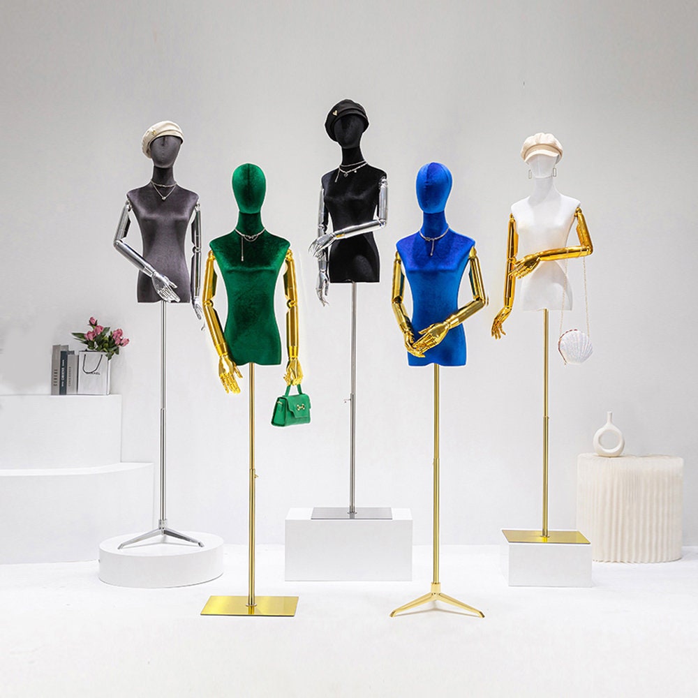 Half Body Female Mannequin Torso Display Dress Formcolorful Etsy