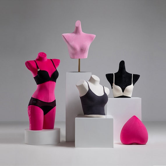 Luxury Velvet Dress Form Underwear Mannequin Torso,lingerie Store