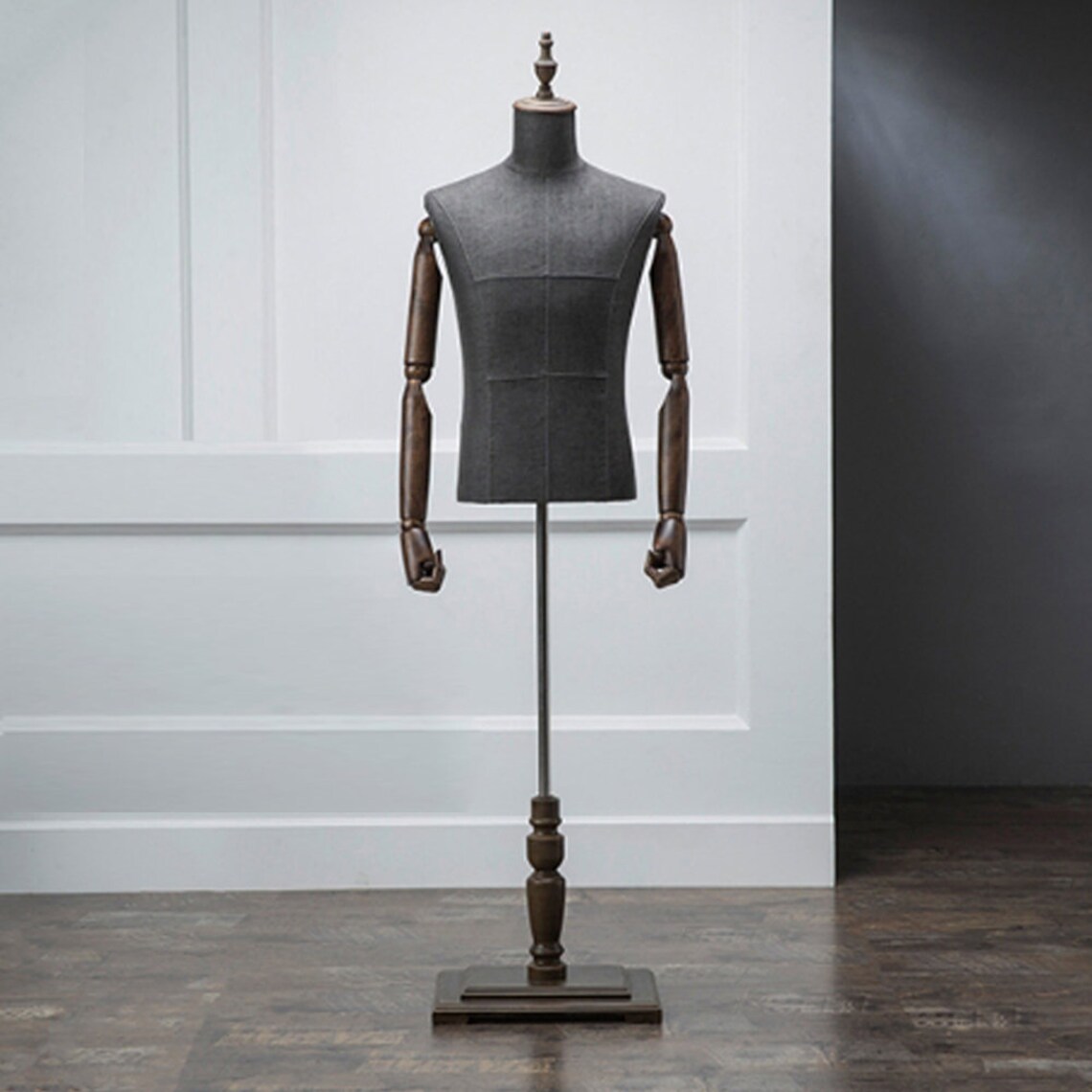 Half Body Male Display Dress Form Men Fabric Mannequin Torso Etsy