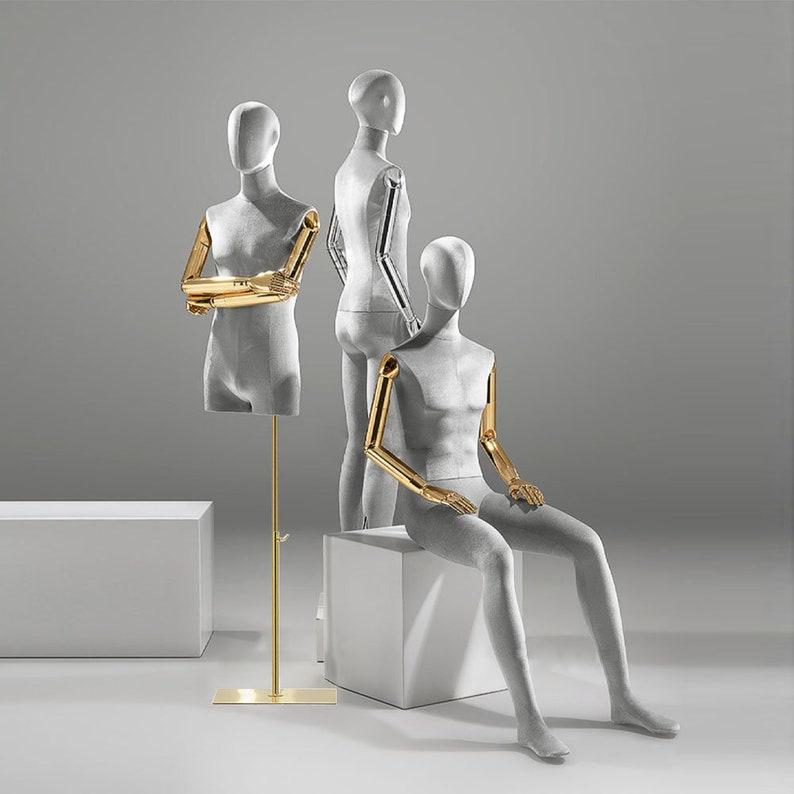 Luxury Sitting Stand Male Mannequin Full Bodymen Colorful Etsy