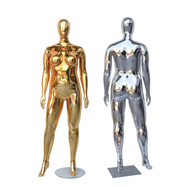 Fashion Silver Gold Plus Size Mannequin Full Bodygolden Etsy
