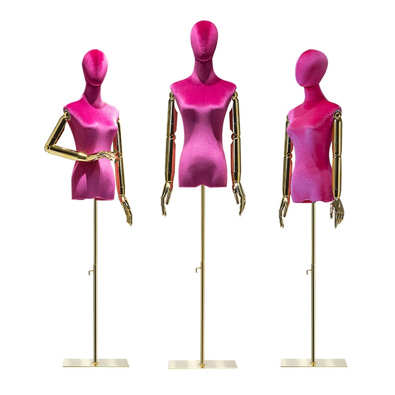 Half Body Female Mannequin Torso Display Dress Formcolorful Etsy