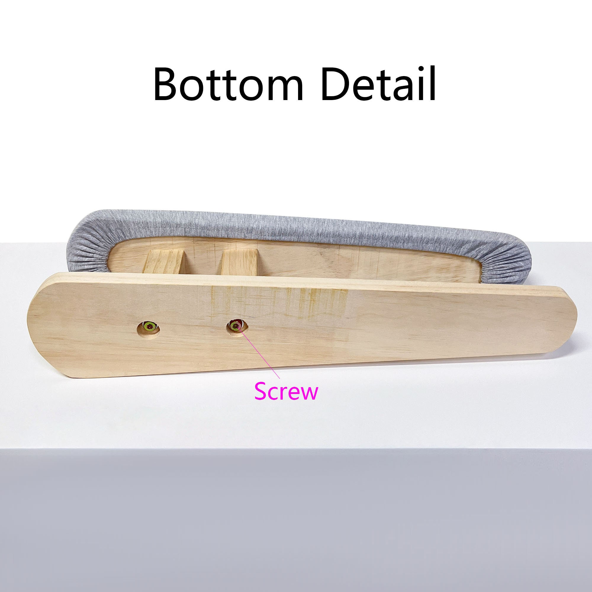 Gray Wooden Ironing Stool Special Clothes Tailor Ironing Board Miniature  Sleeve Board Household Pressing Board Multi-functional Thickened 