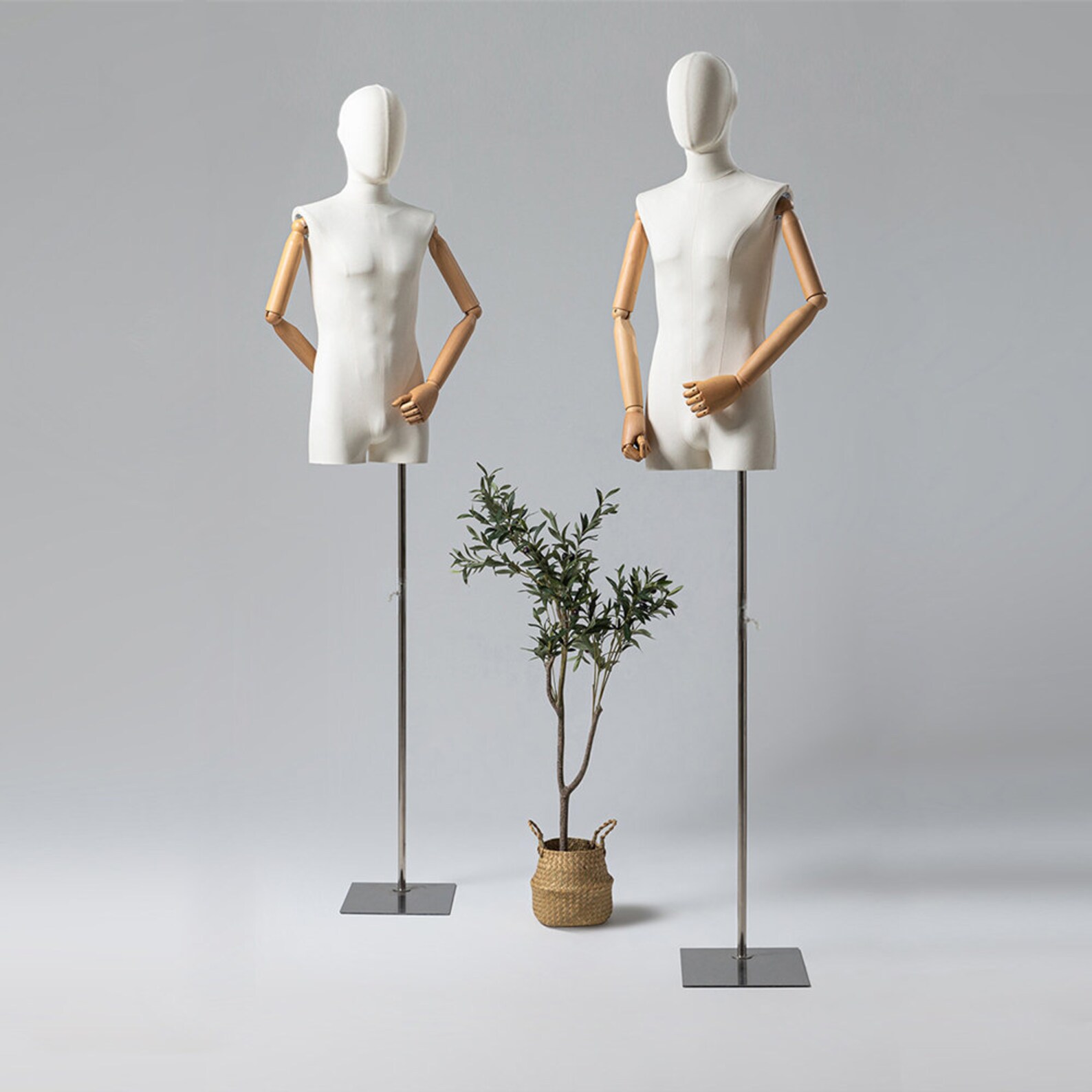 Upper Half Body Male Display Dress Form Torsoadjustable Etsy