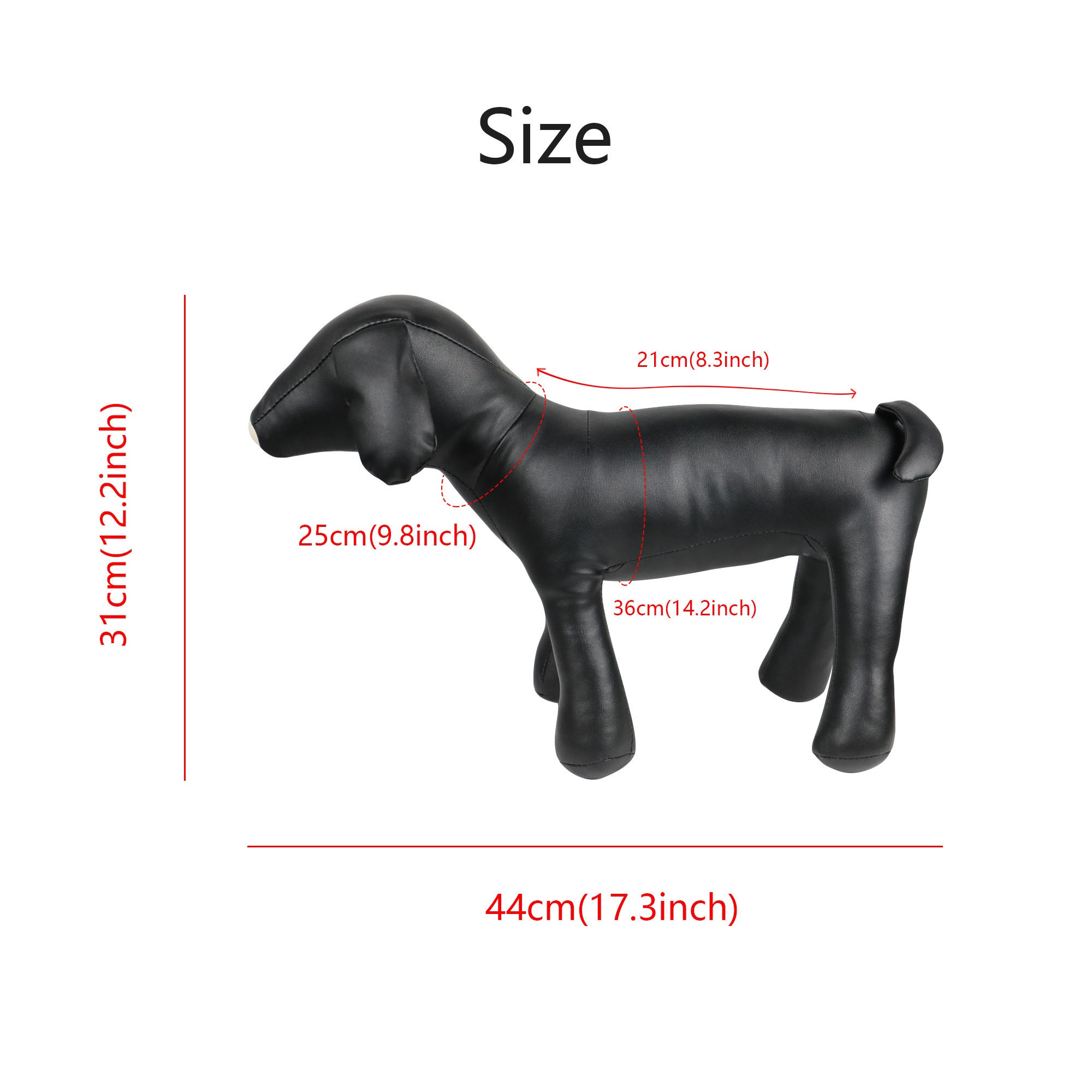 Black Dog Mannequin Display Form Dog Mannequins - Dog Model