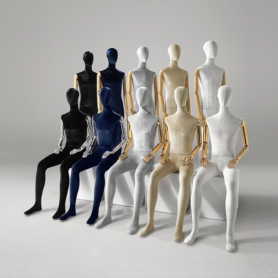 Luxury Sitting Stand Male Mannequin Full Bodymen Colorful - Etsy