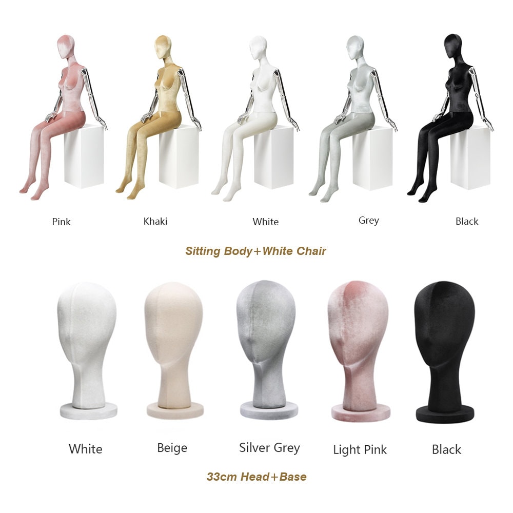 Full Body Half Body Female Display Dress Formstanding Sitting 