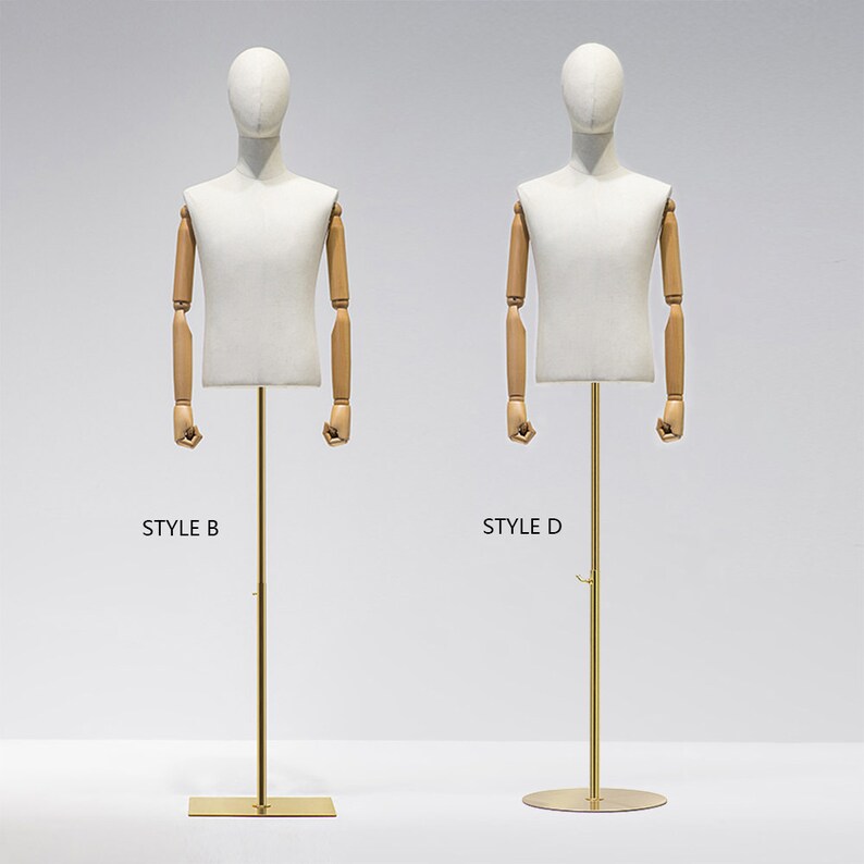 Half Body Male Display Dress Form Mannequinclothing Store Etsy