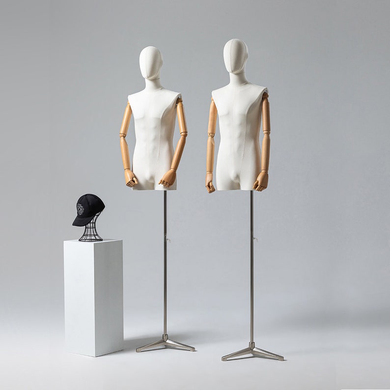 Upper Half Body Male Display Dress Form Torsoadjustable Etsy