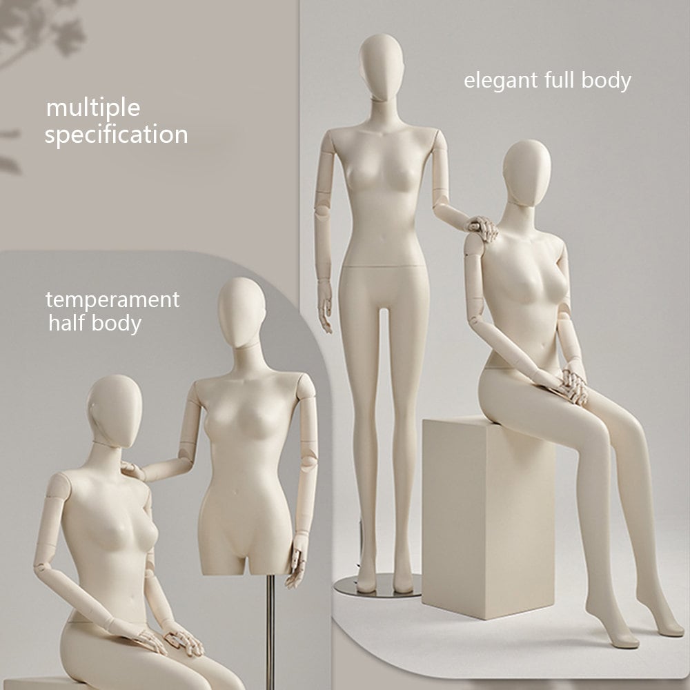 High End Half Body Female Display Dress Form Mannequin Elegant