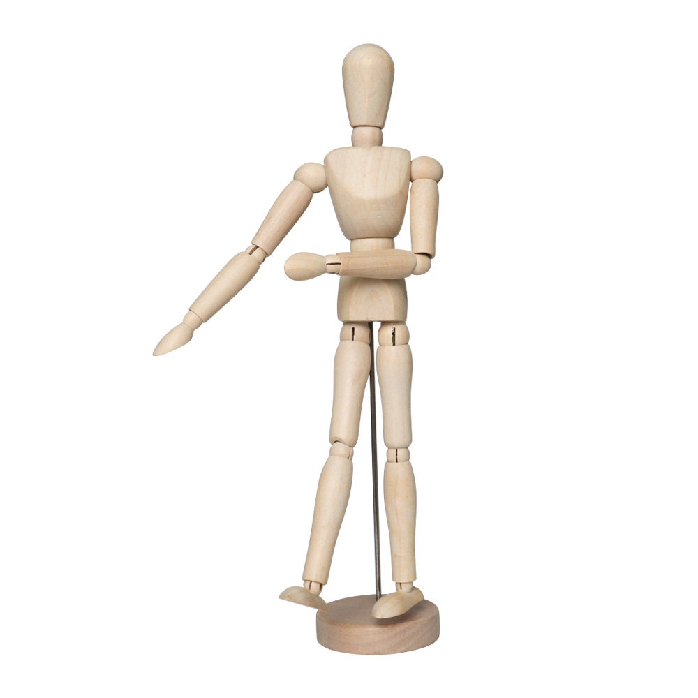 Wooden Mannequin Art Figurine Stock Vector - Illustration of male, design:  75613618