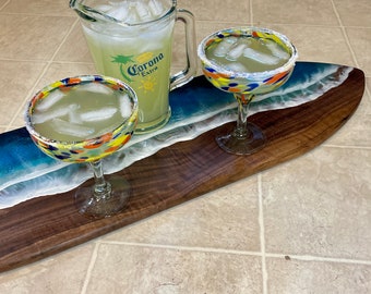 Ocean-Themed Surfboard Serving / Charcuterie Tray