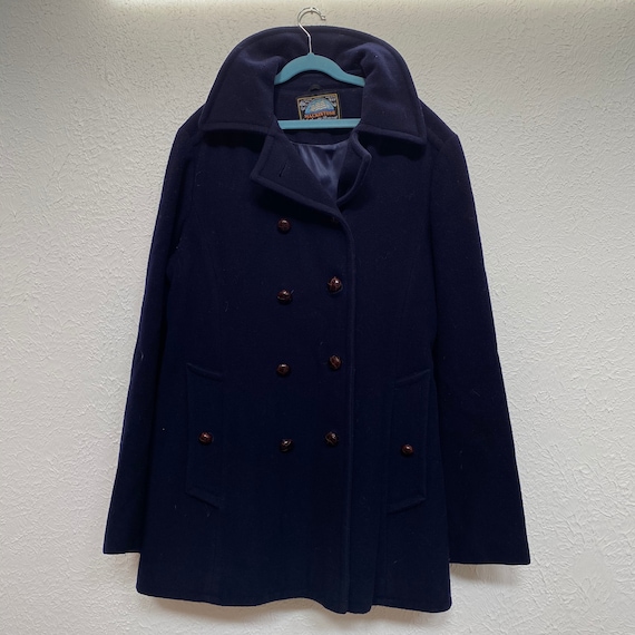 Vintage Macintosh Navy Wool Peacoat