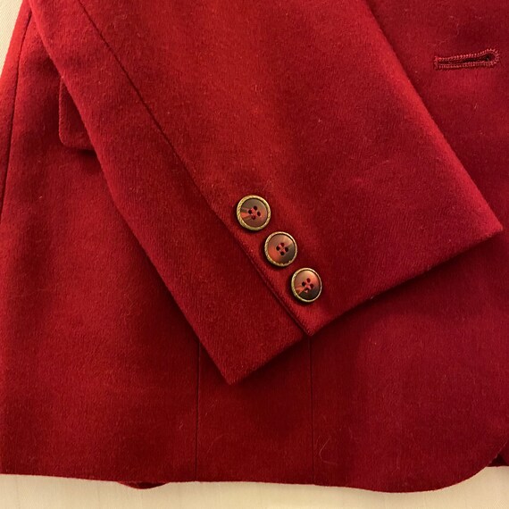 Vintage Pendleton Cherry Red Wool Blazer - image 3