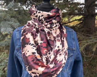 Western Wildrag Scarf Cowboy Neck Bandana Wrap Satin Rodeo Accessory Handmade Ranch Style Western Fashion Authentic Cowpoke Attire