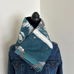 Western neck cowl - cowboy cowl - buckaroo cowl - wool cowl - neck cowl - western neck warmer - western scarf - cowboy scarf - wildrag