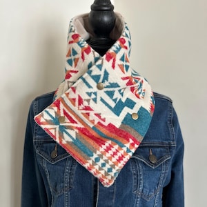Western cowl - cowboy cowl - buckaroo cowl - wool cowl - neck cowl - western neck warmer - western scarf - cowboy scarf - wildrag