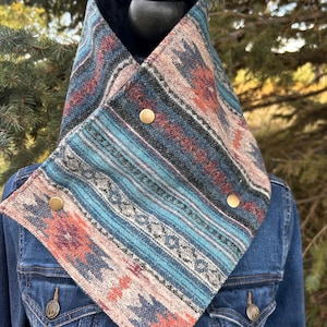 Westernkraagwarmer Wolmix Rustieke stijl cowboysjaal Winteraccessoire Ranch Wear Rijbescherming Outdoorkleding Traditioneel