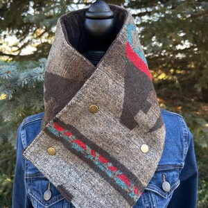 Western Wool Cowl Neck Warmer Cowboy Style Rustic Wildrag Bandana Scarf Ranch Accessory Fashion Rodeo Wear Country Winter Outdoor Gear Buckaroo Neckerchief Wild West Collection Premium Fabric Blend Warm Comfortable Stylish Functional Design