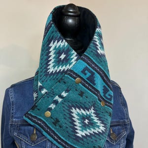 Western neck cowl - cowboy cowl - buckaroo cowl - wool cowl - neck cowl - western neck warmer - western scarf - cowboy scarf - wildrag