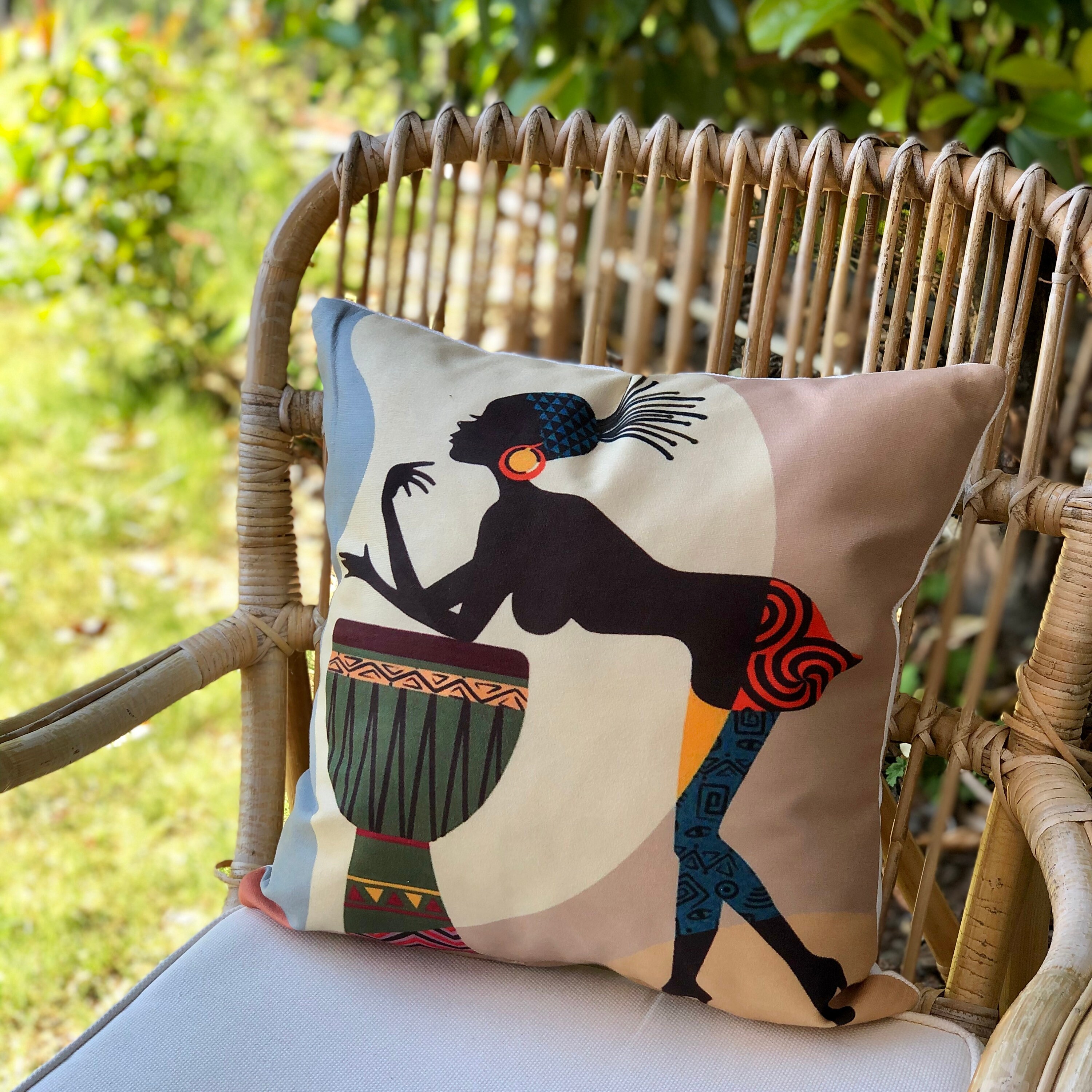 Set of 3 African Cushion Cover 45X45 cm Ethnic Oriental Etsy