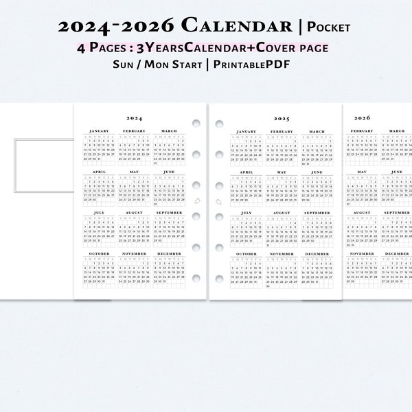 2025 2025 Pocket Calendar Etsy