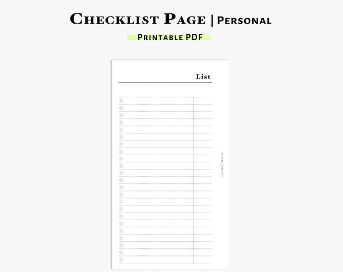 Personalized Checklist Example This item is unavailable - Etsy