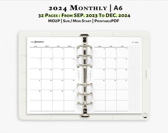 Daily Planner Printable Personal Size Inserts 2D1P Two - Etsy