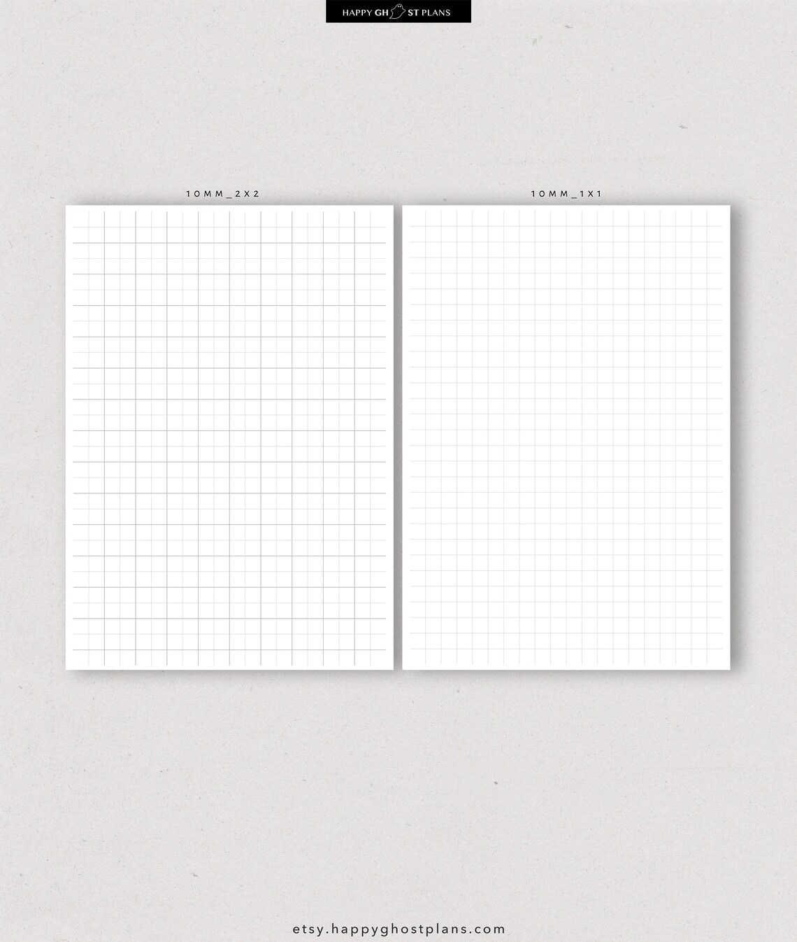 a4 us letter graph paper pdf printable 10mm 5mm 125mm etsy