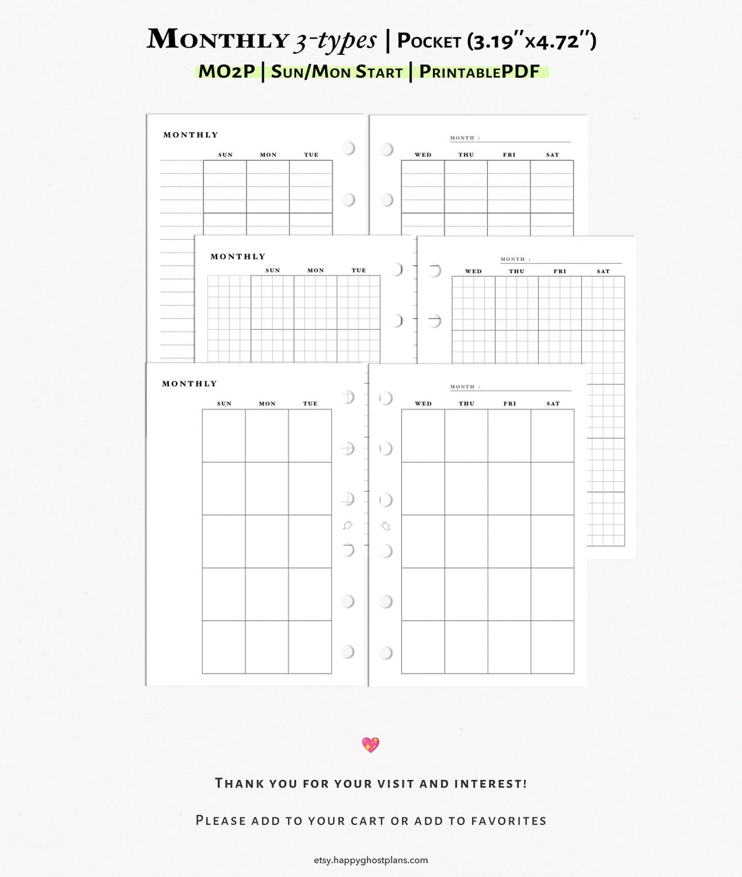 month-on-2-page-planner-printable-pocket-size-inserts-two-page-monthly