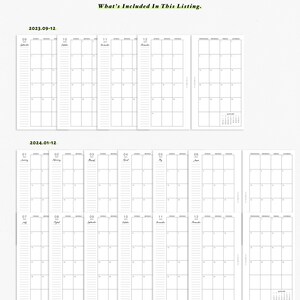 2024 Monthly Planner Printable Personal Size Planner Insert - Etsy
