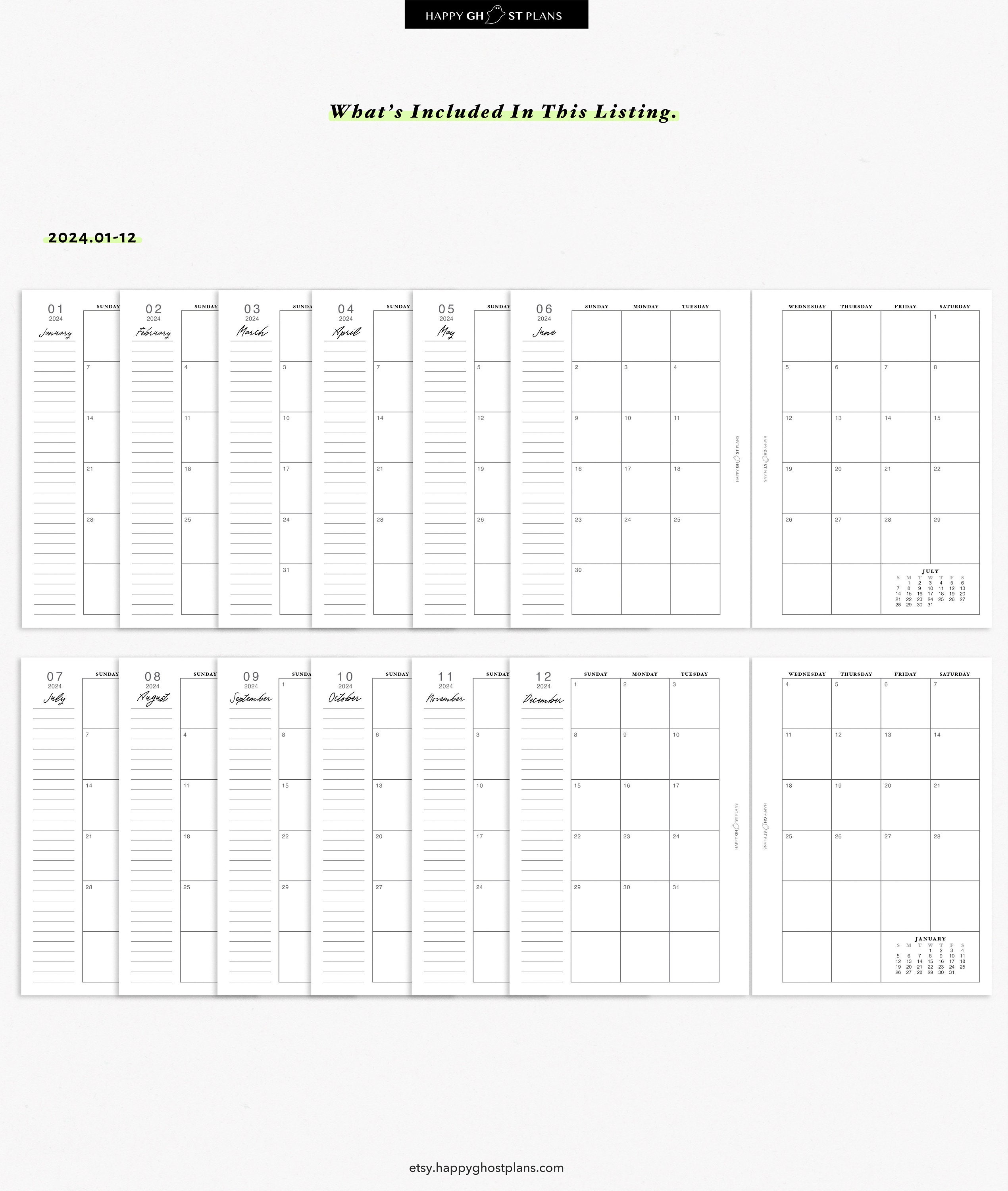 Weekly Motor Planner Spreads
