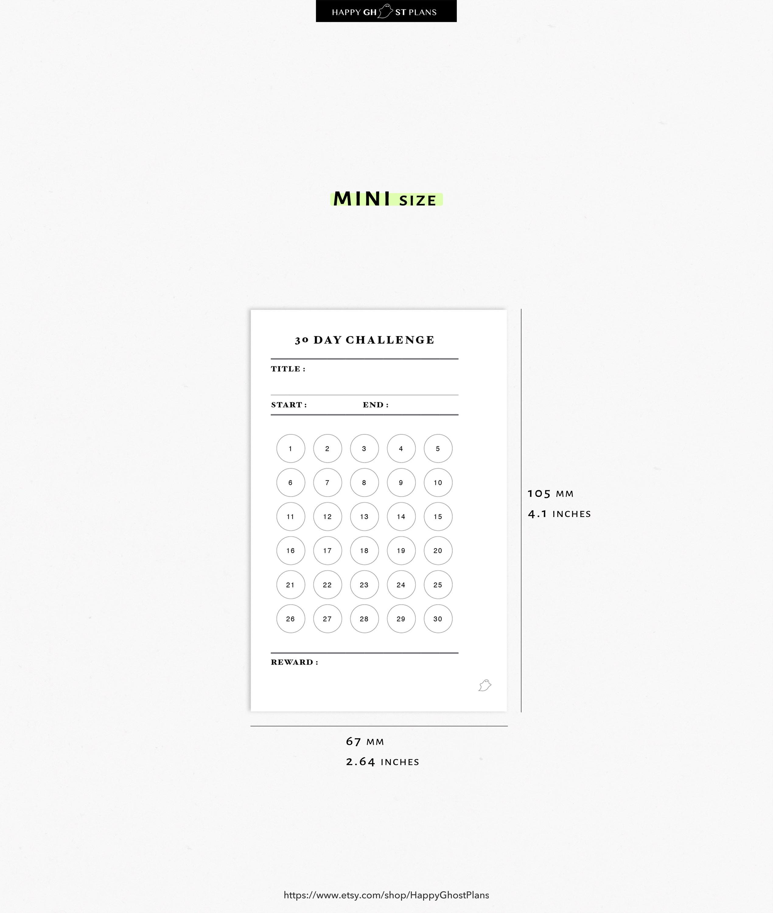 Customizable Mini Planner Inserts