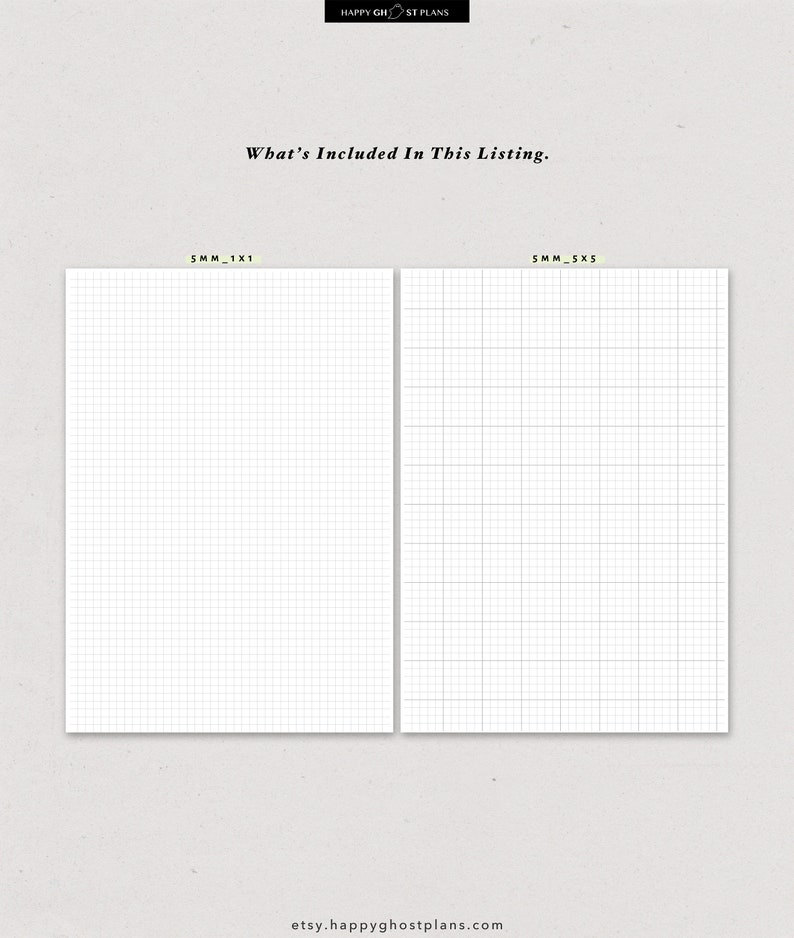 A4 US Letter Graph Paper PDF Printable 10mm 5mm 1.25mm | Etsy