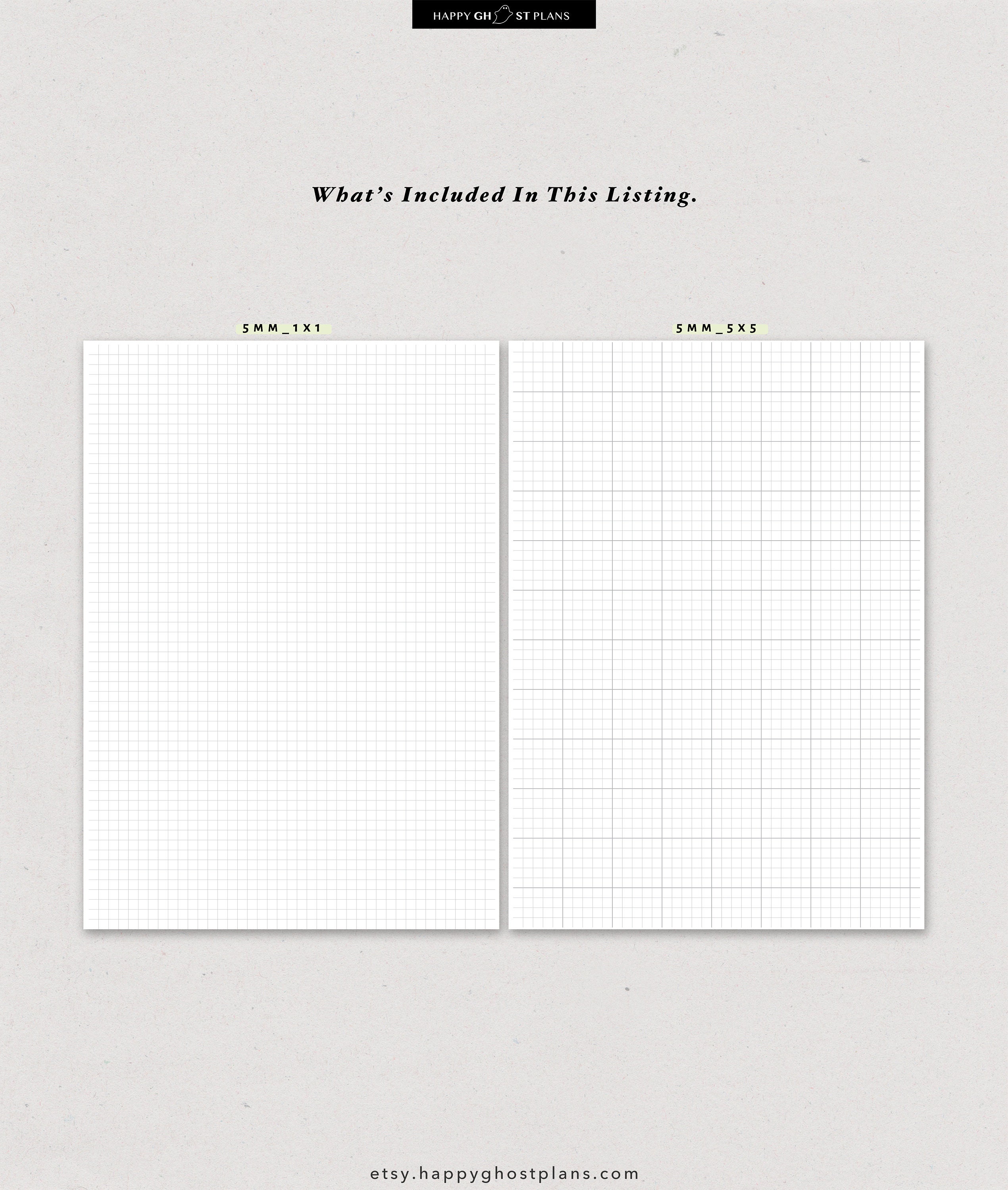 A4 US Letter Graph Paper PDF Printable 10mm 5mm 1.25mm - Etsy