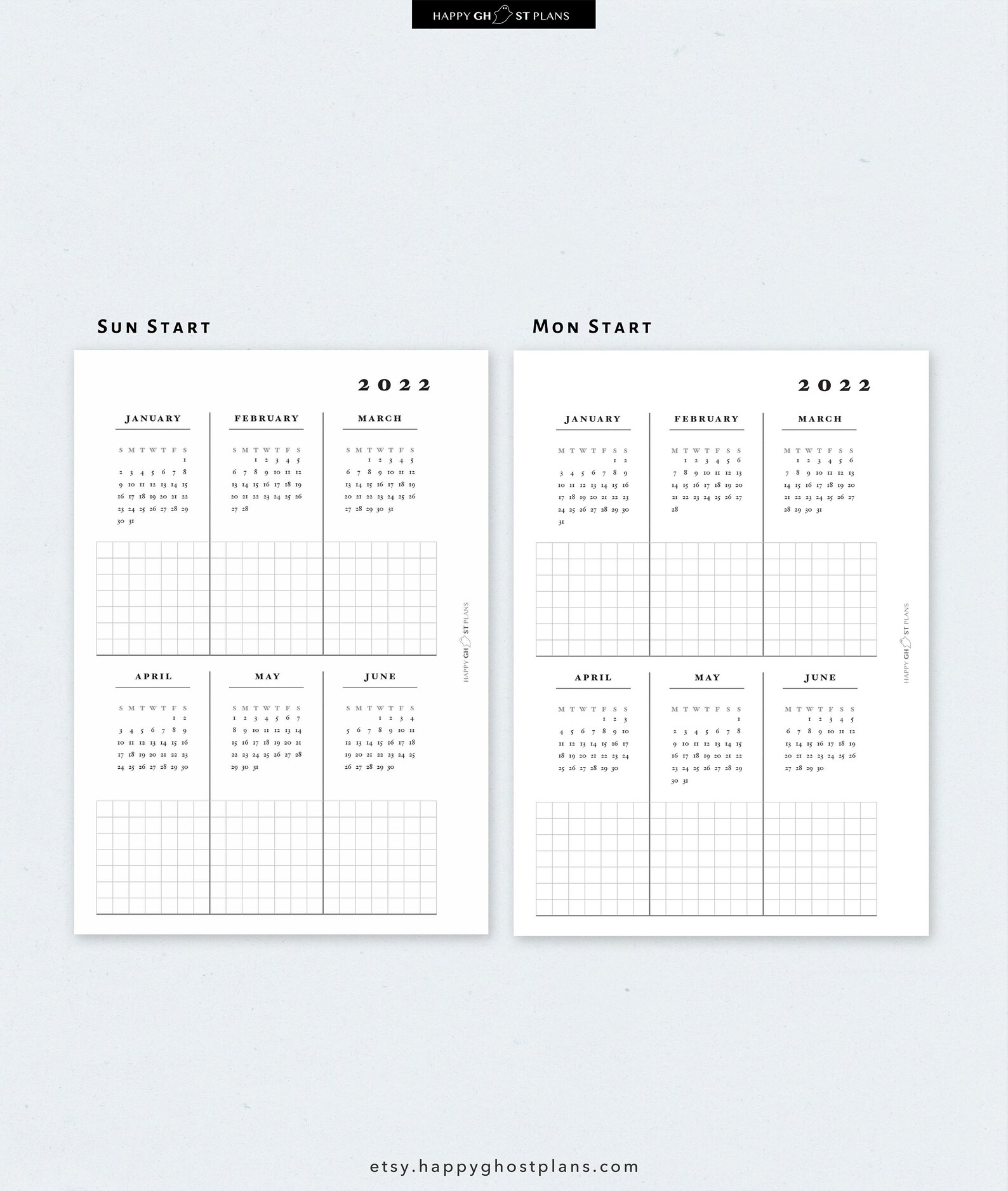 2022 2023 Future Log Printable A6 Size Inserts 2022 2023 | Etsy