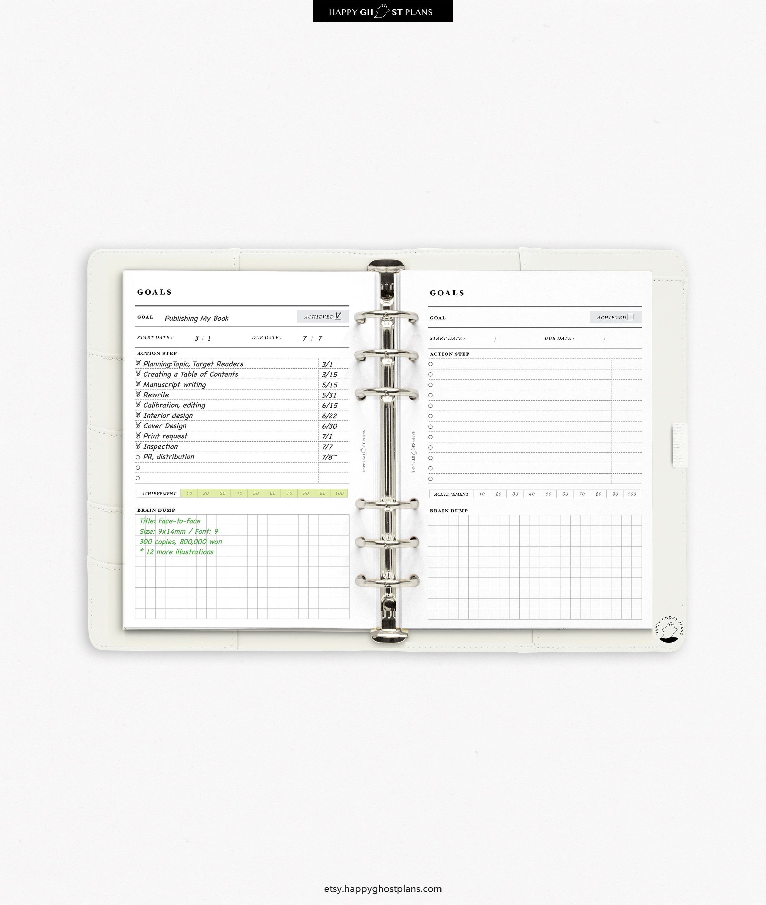 Goal Setting Planner Templates