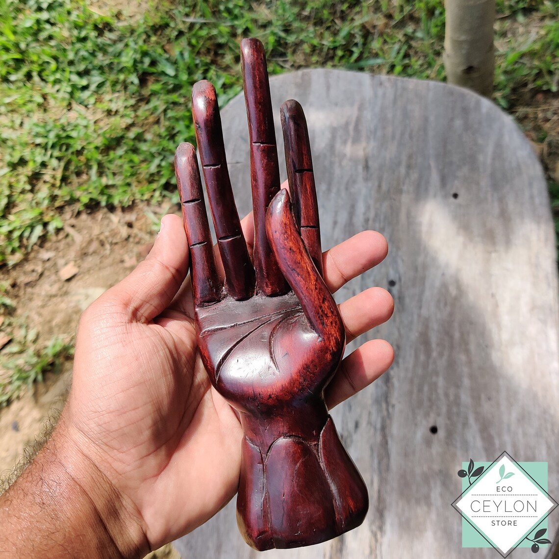Wooden Hand vintage Hand Wood Carving Wooden Deco Art & Etsy