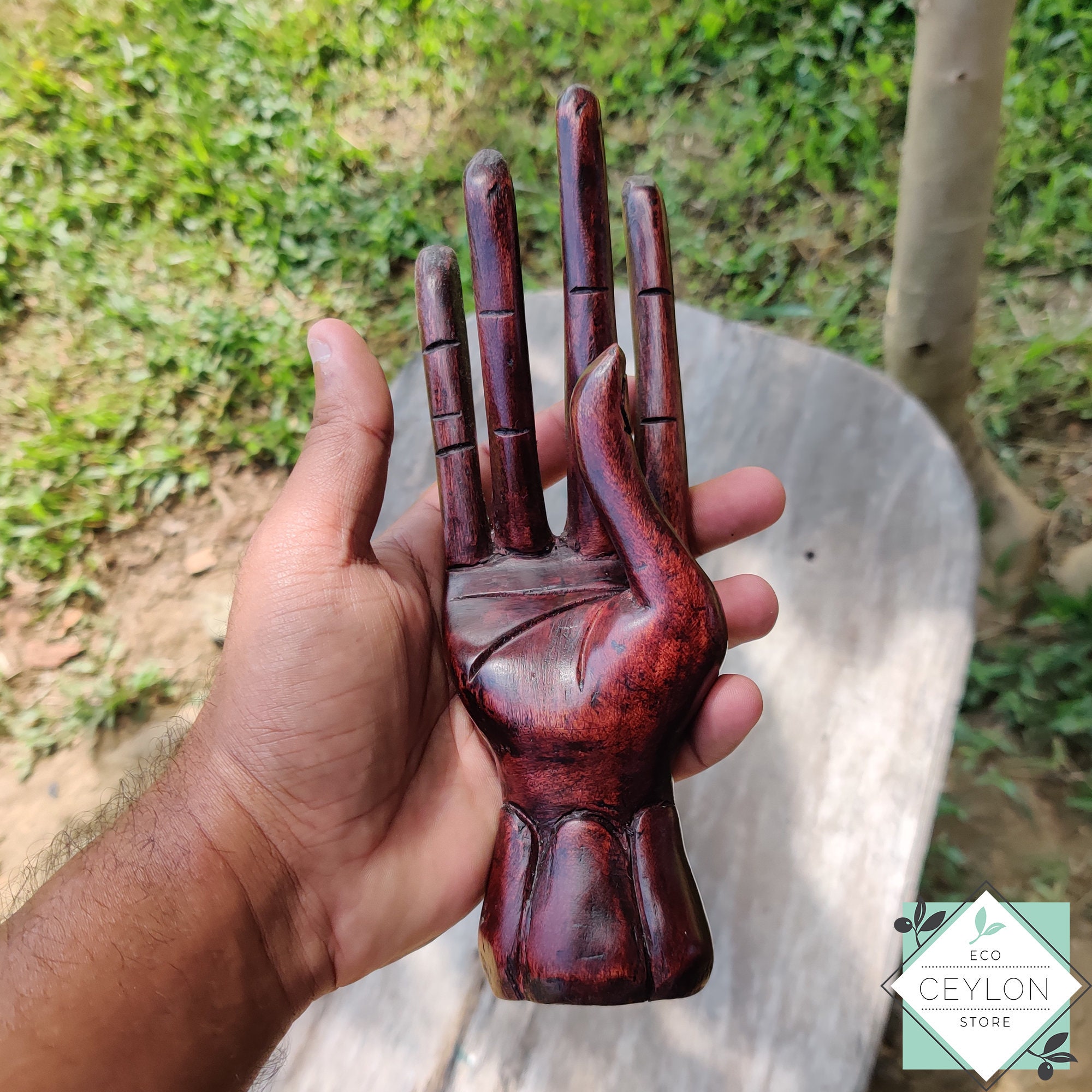Wooden Hand vintage Hand Wood Carving Wooden Deco Art & Etsy
