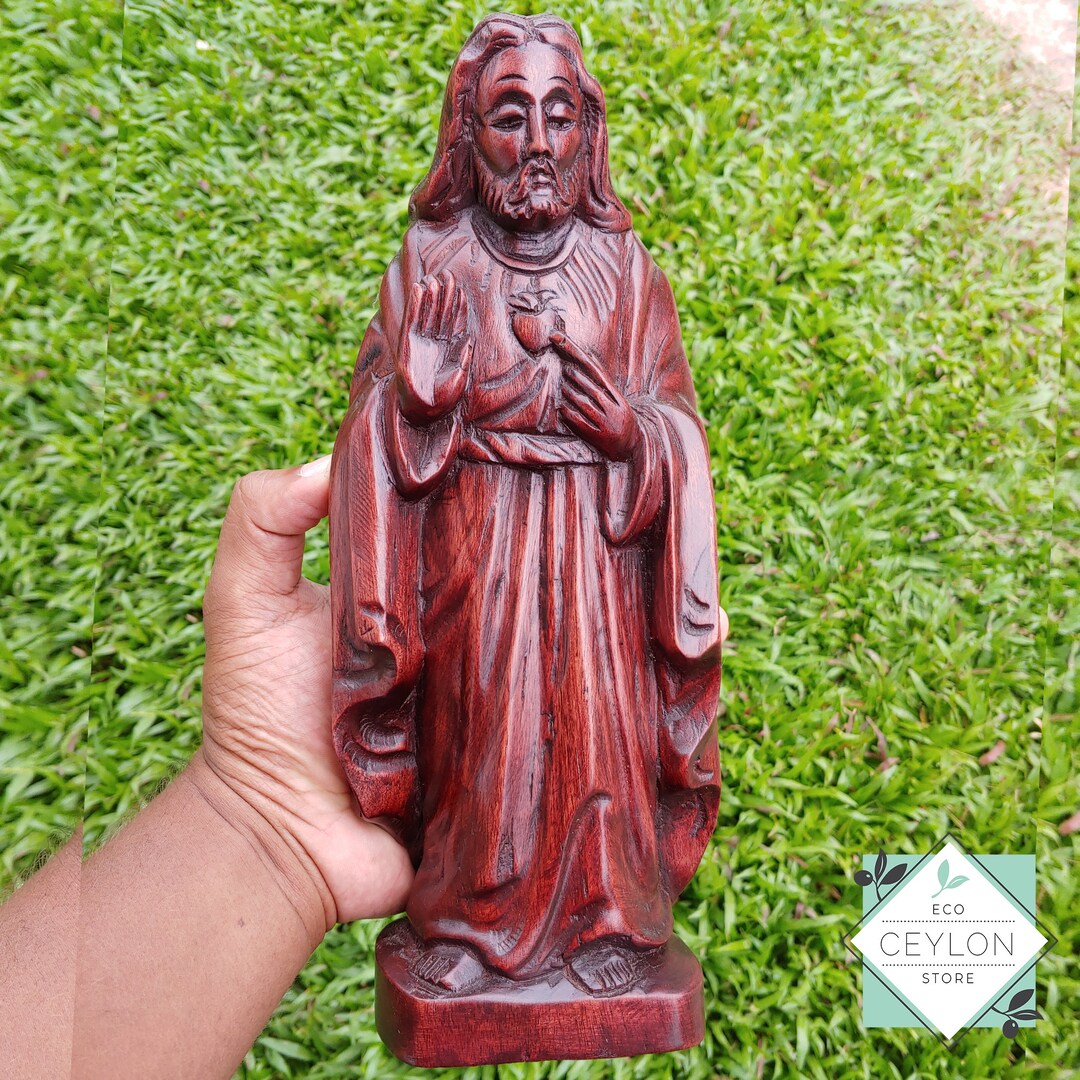 Wooden Jesus Statue, Lord Jesus Statue, Jesus Carving, Jesus Art