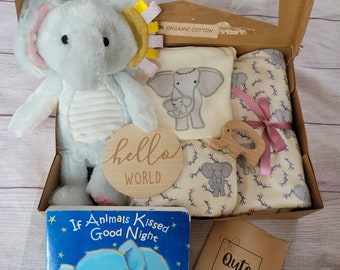 NEW ORGANIC Qute  gift box. Neutral, baby boy or baby girl